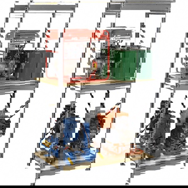 3 SHELF STARTER PARTICLE BOARD OPEN STEE